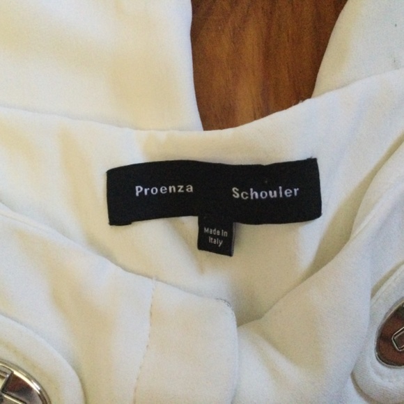 Proenze Schouler black label White High rise Wide Leg Size 2 - Picture 7 of 13